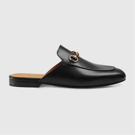 gucci leather slippers mens|Gucci princetown leather slipper women.